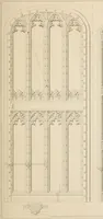 An illustration from Examples of Gothic architecture : selected from various antient edifices in England, consisting of plans, elevations, sections, and parts at large ... accompanied by historical and descriptive accounts (1838)