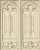 An illustration from Examples of Gothic architecture : selected from various antient edifices in England, consisting of plans, elevations, sections, and parts at large ... accompanied by historical and descriptive accounts (1838)