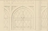 An illustration from Examples of Gothic architecture : selected from various antient edifices in England, consisting of plans, elevations, sections, and parts at large ... accompanied by historical and descriptive accounts (1838)