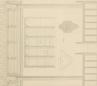 An illustration from Examples of Gothic architecture : selected from various antient edifices in England, consisting of plans, elevations, sections, and parts at large ... accompanied by historical and descriptive accounts (1838)