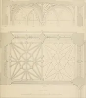 An illustration from Examples of Gothic architecture : selected from various antient edifices in England, consisting of plans, elevations, sections, and parts at large ... accompanied by historical and descriptive accounts (1838)