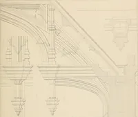 An illustration from Examples of Gothic architecture : selected from various antient edifices in England, consisting of plans, elevations, sections, and parts at large ... accompanied by historical and descriptive accounts (1838)