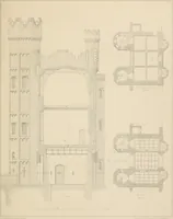An illustration from Examples of Gothic architecture : selected from various antient edifices in England, consisting of plans, elevations, sections, and parts at large ... accompanied by historical and descriptive accounts (1838)