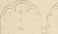 An illustration from Examples of Gothic architecture : selected from various antient edifices in England, consisting of plans, elevations, sections, and parts at large ... accompanied by historical and descriptive accounts (1838)
