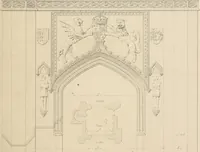 An illustration from Examples of Gothic architecture : selected from various antient edifices in England, consisting of plans, elevations, sections, and parts at large ... accompanied by historical and descriptive accounts (1838)