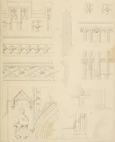 An illustration from Examples of Gothic architecture : selected from various antient edifices in England, consisting of plans, elevations, sections, and parts at large ... accompanied by historical and descriptive accounts (1838)