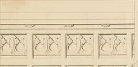 An illustration from Examples of Gothic architecture : selected from various antient edifices in England, consisting of plans, elevations, sections, and parts at large ... accompanied by historical and descriptive accounts (1838)