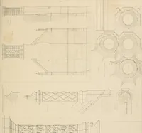 An illustration from Examples of Gothic architecture : selected from various antient edifices in England, consisting of plans, elevations, sections, and parts at large ... accompanied by historical and descriptive accounts (1838)