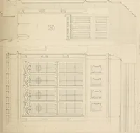 An illustration from Examples of Gothic architecture : selected from various antient edifices in England, consisting of plans, elevations, sections, and parts at large ... accompanied by historical and descriptive accounts (1838)