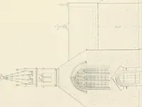 An illustration from Examples of Gothic architecture : selected from various antient edifices in England, consisting of plans, elevations, sections, and parts at large ... accompanied by historical and descriptive accounts (1838)