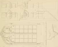 An illustration from Examples of Gothic architecture : selected from various antient edifices in England, consisting of plans, elevations, sections, and parts at large ... accompanied by historical and descriptive accounts (1838)