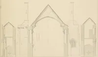An illustration from Examples of Gothic architecture : selected from various antient edifices in England, consisting of plans, elevations, sections, and parts at large ... accompanied by historical and descriptive accounts (1838)