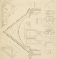 An illustration from Examples of Gothic architecture : selected from various antient edifices in England, consisting of plans, elevations, sections, and parts at large ... accompanied by historical and descriptive accounts (1838)
