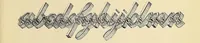 An illustration from Examples of modern alphabets, plain and ornamental, including German, Old English, Saxon, italic,perspective, Greek, Hebrew, court hand, engrossing, Tuscan, riband, Gothic, rustic, and arabesque, with several original designs, and an analysis of the Roman and Old English alphabets (1872)