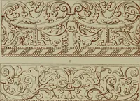 Picture 77 of 92 from Examples of ornament : selected chiefly from works of art in the British Museum, the Museum of Economic Geology, the Museum of Ornamental Art in Marlborough House, and the new Crystal Palace (1855), leaf 124