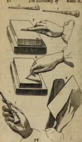 An illustration from The excellency of the pen and pencil, exemplifying the uses of them in the most exquisite and mysterious arts of drawing, etching, engraving, limning, painting in oyl, washing of maps & pictures : also the way to cleanse any old painting, and preserve the colours : collected from the writings of the ablest masters both antient and modern .. (1688)