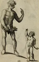 An illustration from The excellency of the pen and pencil, exemplifying the uses of them in the most exquisite and mysterious arts of drawing, etching, engraving, limning. Painting in oyl, washing of maps & pictures. Also the way to cleanse any old painting, and preserve the colours. Collected from the writings of the ablest masters, both antient and modern, as Albert Durer, P. Lomantius, and divers others. Furnished with divers cuts in copper, being copied from the best masters, and here inserted for examples for the learner to practice by .. (1668)