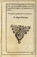 Picture 2 of 5 from Exequias, tumulo y pompa funeral que la universidad de Salamanca hizo en las honras del Rey nuestro Señor Felipe III. en cinco de junio de mil y seyscientos y veynte y uno a Don Gaspar de Guzman, Conde de Oliuares, etc (1621), leaf 10