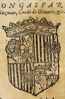 An illustration from Exequias, tumulo y pompa funeral que la universidad de Salamanca hizo en las honras del Rey nuestro Señor Felipe III. en cinco de junio de mil y seyscientos y veynte y uno a Don Gaspar de Guzman, Conde de Oliuares, etc (1621)