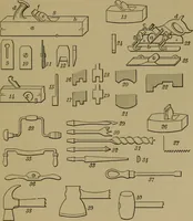 An illustration from Exercises in wood-working, with a short treatise on wood; (1890)