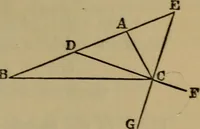 An illustration from Exercises on Euclid and in modern geometry for the use of schools, private students, and junior university students (1881)