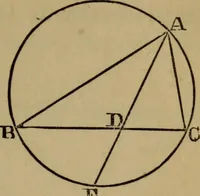 An illustration from Exercises on Euclid and in modern geometry for the use of schools, private students, and junior university students (1881)
