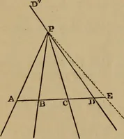 An illustration from Exercises on Euclid and in modern geometry for the use of schools, private students, and junior university students (1881)