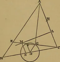 An illustration from Exercises on Euclid and in modern geometry for the use of schools, private students, and junior university students (1881)