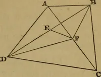 An illustration from Exercises on Euclid and in modern geometry for the use of schools, private students, and junior university students (1881)