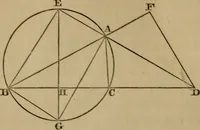 An illustration from Exercises on Euclid and in modern geometry for the use of schools, private students, and junior university students (1881)