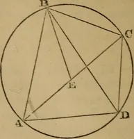 An illustration from Exercises on Euclid and in modern geometry for the use of schools, private students, and junior university students (1881)