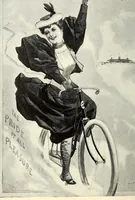 An illustration from Exhibition of Columbia bicycle art poster designs (1896)