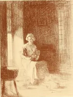 An illustration from Exhibition of contemporary French art : for the relief fund for the families of French soldier artists : Ritz-Carlton Ballroom, New York, January, 1916 (1916)