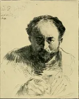 An illustration from Exhibition of works ... including examples in oil, water-colour, etching, and dry point : the Grafton Galleries (1901)