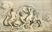 An illustration from Explication de divers monumens singuliers, qui ont rapport a la religion des plus anciens peuples : avec l'examen de la derniere edition des ouvrages de S. Jerôme, & un traité sur l'astrologie judiciaire : ouvrage enrichi de figures en taille-douce (1739)