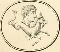 An illustration from Explication de divers monumens singuliers, qui ont rapport a la religion des plus anciens peuples : avec l'examen de la derniere edition des ouvrages de S. Jerôme, & un traité sur l'astrologie judiciaire : ouvrage enrichi de figures en taille-douce (1739)