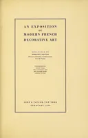 An illustration from An exposition of modern French decorative art (1928)