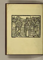 An illustration from Eyn schön hübsch Lesen von etlichen Insslen die do in kurtzen Zyten funden synd durch de[n] Künig von Hispania. : vnd sagt vo[n] grossen wunderlichen Dingen die in de[n] selbe[n] Insslen synd