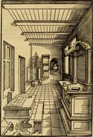Picture 27 of 80 from Eyn schön nützlich Büchlin vnd Vnderweisung der Kunst des Messens mit dem Zirckel, Richtscheidt oder Linial : zu nutz allen Kunstliebhabern fürnemlich den Malern, Bildhawern, Goldschmiden, Seidenstikern, Steynmetzen, Scheinern auch allen Andern so sich der Kunst des Messens (Perspectiua zü latin gnant) zügebrauchen Lust haben : darin Man auch solche Kunst leichter dan ausz etzlichen hieuorgetruckten Büchern begreiffen vn lernen mag mit vil [i.e., 56] schönen darzü dienenden Figuren (1531), leaf 29