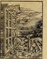 An illustration from Eyn schön nützlich Büchlin vnd Vnderweisung der Kunst des Messens mit dem Zirckel, Richtscheidt oder Linial : zu nutz allen Kunstliebhabern fürnemlich den Malern, Bildhawern, Goldschmiden, Seidenstikern, Steynmetzen, Scheinern auch allen Andern so sich der Kunst des Messens (Perspectiua zü latin gnant) zügebrauchen Lust haben : darin Man auch solche Kunst leichter dan ausz etzlichen hieuorgetruckten Büchern begreiffen vn lernen mag mit vil [i.e., 56] schönen darzü dienenden Figuren (1531)