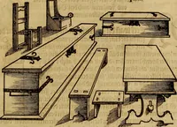 Picture 66 of 80 from Eyn schön nützlich Büchlin vnd Vnderweisung der Kunst des Messens mit dem Zirckel, Richtscheidt oder Linial : zu nutz allen Kunstliebhabern fürnemlich den Malern, Bildhawern, Goldschmiden, Seidenstikern, Steynmetzen, Scheinern auch allen Andern so sich der Kunst des Messens (Perspectiua zü latin gnant) zügebrauchen Lust haben : darin Man auch solche Kunst leichter dan ausz etzlichen hieuorgetruckten Büchern begreiffen vn lernen mag mit vil [i.e., 56] schönen darzü dienenden Figuren (1531), leaf 82
