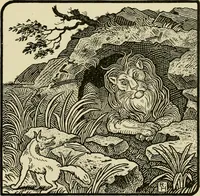 An illustration from The fables of Æsop, selected, told anew and their history traced (1894)
