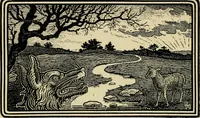 An illustration from The fables of Æsop, selected, told anew and their history traced (1894)