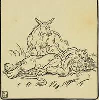 An illustration from The fables of Æsop, selected, told anew and their history traced (1894)