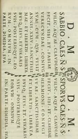 An illustration from Raph. Fabretti Gasparis f. Vrbinatis De aquis et aquaeductibus veteris Romae dissertationes tres (1680)