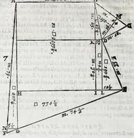 An illustration from Fabrica, et vso del compasso di proportione : doue insegna à gli artefici il modo di fare in esso le necessarie diuisioni, e con varij problemi vsuali mostra l'vtilità di questo stromento (1664)