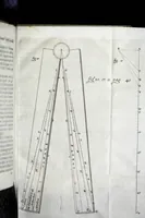 An illustration from Fabrica, et vso del compasso di proportione : doue insegna à gli artefici il modo di fare in esso le necessarie diuisioni, e con varij problemi vsuali mostra l'vtilità di questo stromento (1664)