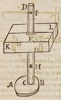 An illustration from Fabrica, et vso del compasso di proportione : doue insegna à gli artefici il modo di fare in esso le necessarie diuisioni, e con varij problemi vsuali mostra l'vtilità di questo stromento (1664)