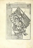 An illustration from Fabrica et vsvs : instrvmenti ad horologiorvm descriptionem peropportvni : accessit ratio describendarvm horarum a meridie & media nocte exquisitissima, & nunquam ante hac in lucem edita (1586)