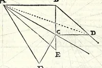 An illustration from Fabrica et vsvs : instrvmenti ad horologiorvm descriptionem peropportvni : accessit ratio describendarvm horarum a meridie & media nocte exquisitissima, & nunquam ante hac in lucem edita (1586)